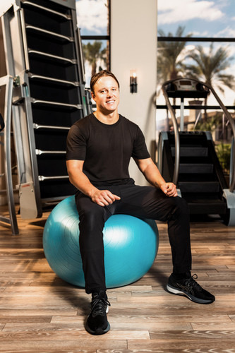 Kiefer Wiedmaier, founder and CEO of KIFFIT Performance, in a Phoenix training studio